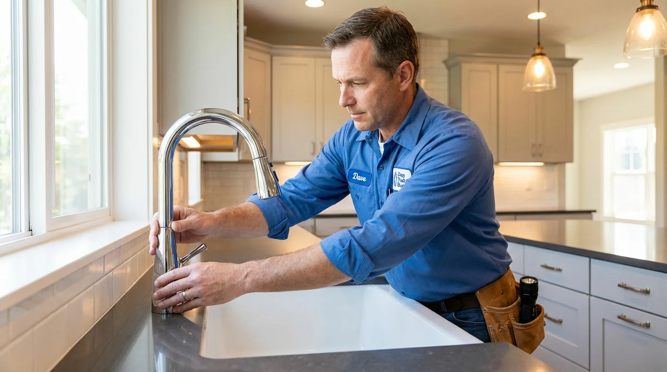 Kitchen faucet installation by Johns Plumbing LLC in Malta