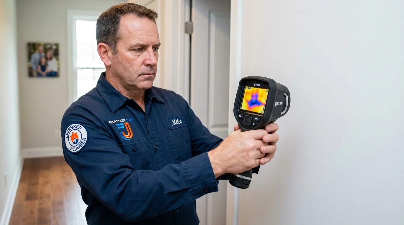 Thermal imaging leak detection by Johns Plumbing LLC in Malta